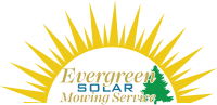Evergreen Solar Mowing Service Logo Design